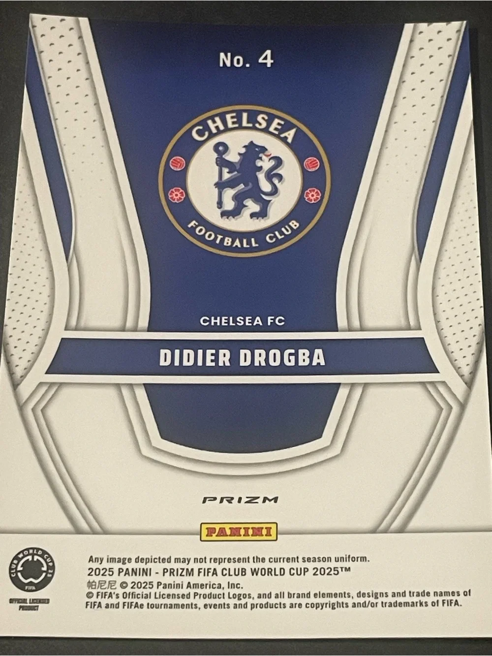 2025 Prizm FIFA Club World Cup Chelsea Didier Drogba Legendary Talent Silver